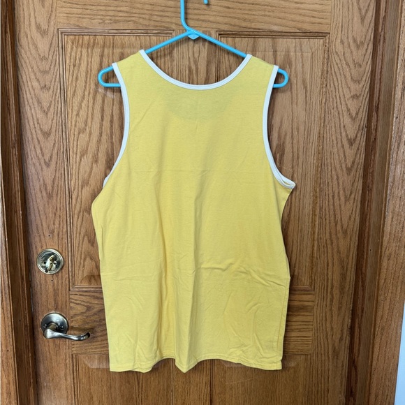 Goodfellow & Co Men's Yellow and Blue Leaf Print Shirts - Picture 6 of 7